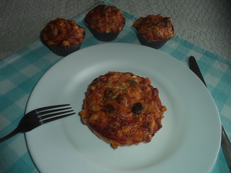 Mini pizza lacto-vegetariana