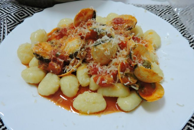 Gnocchi cu  scoici