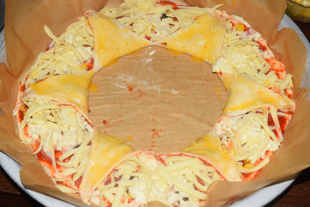 Pizza coronita floare