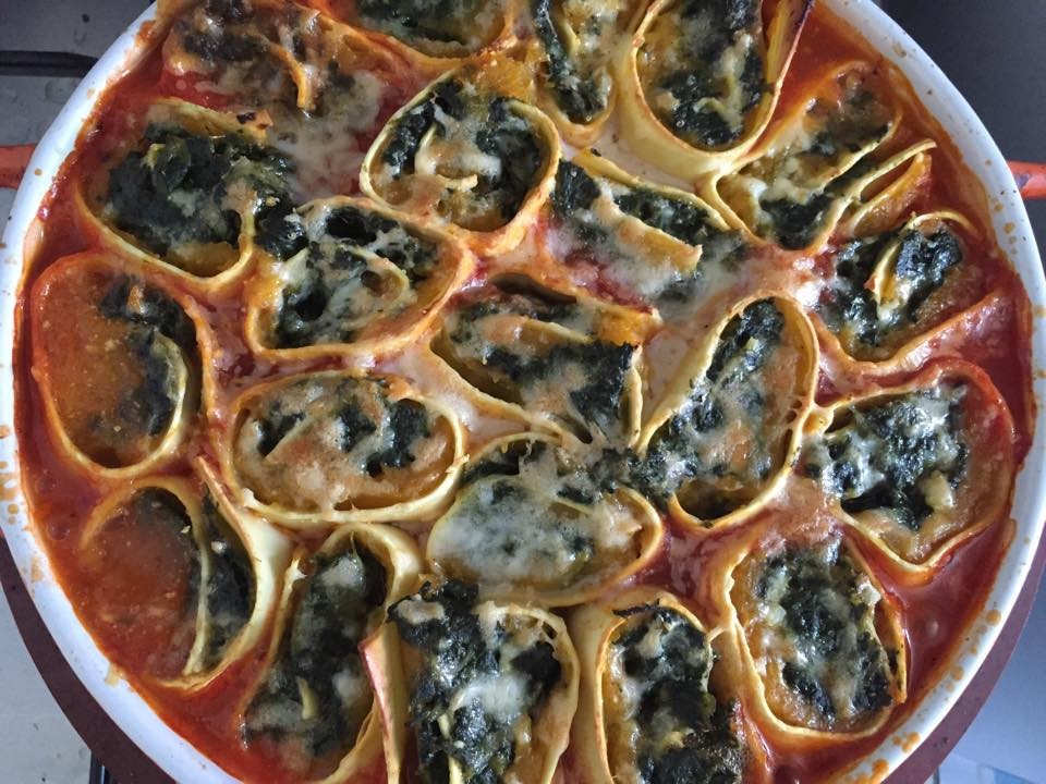 Rotolo cu dovleac si spanac by Jamie Oliver