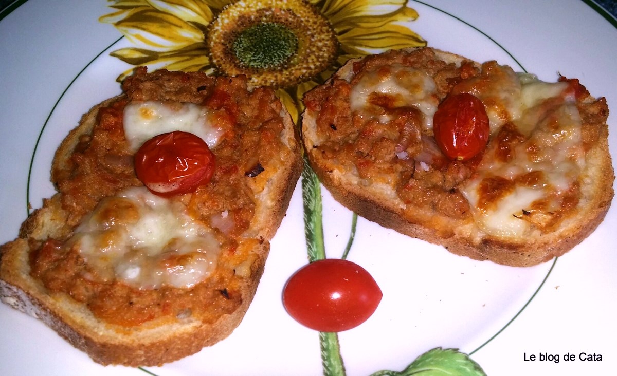 Bruschetta cu ton