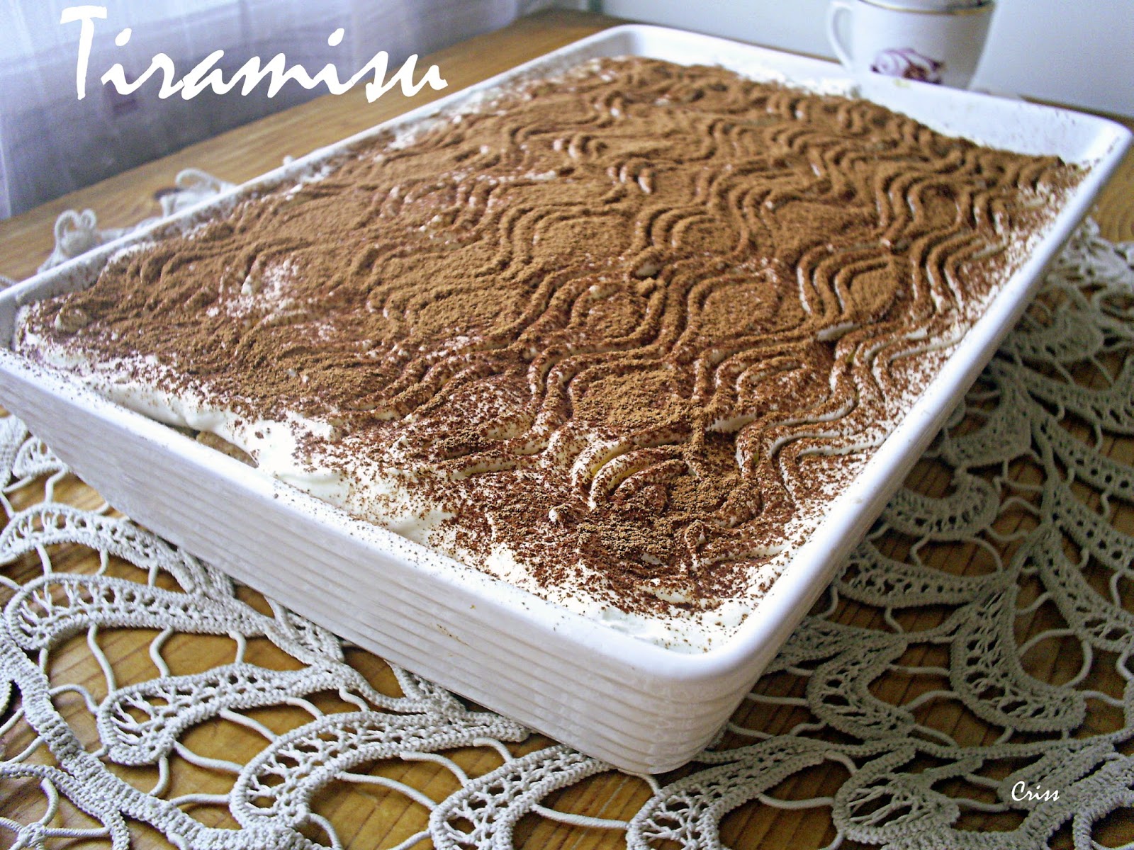 Desert tiramisu reteta fara oua