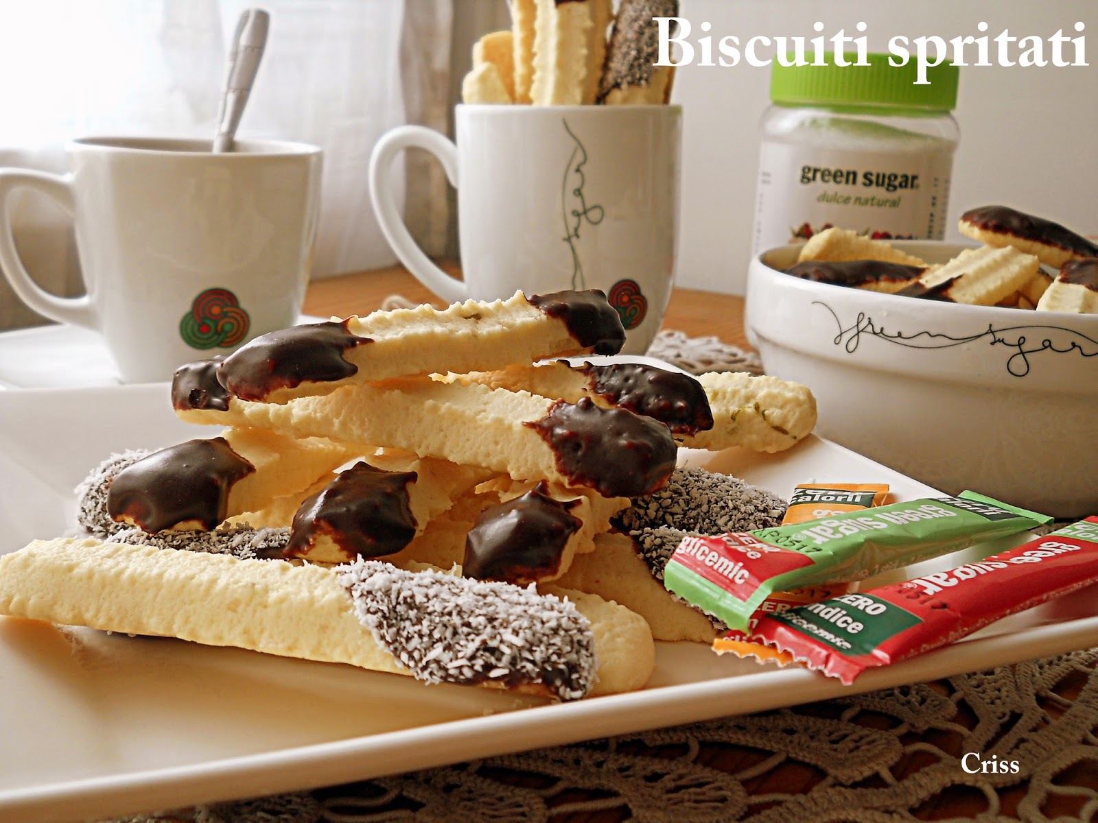 Biscuiti spritati, fara zahar