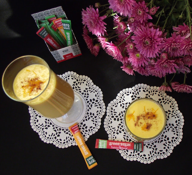 Smoothie de mango,kaki şi portocală