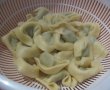 Budinca aperitiv, cu piept de pui, ciuperci si tortelloni-1