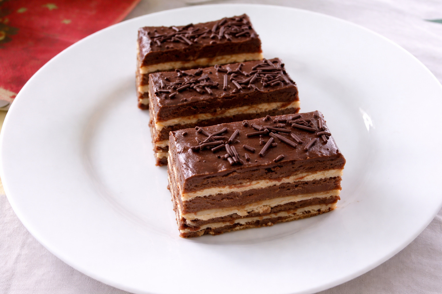 Prajitura cu foi si ciocolata