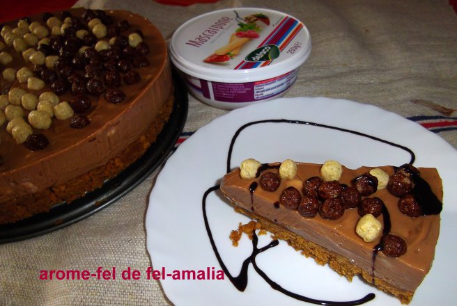 Cheesecake cu ciocolata (la rece)