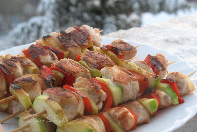 Frigarui de pui cu legume la Panini Maker