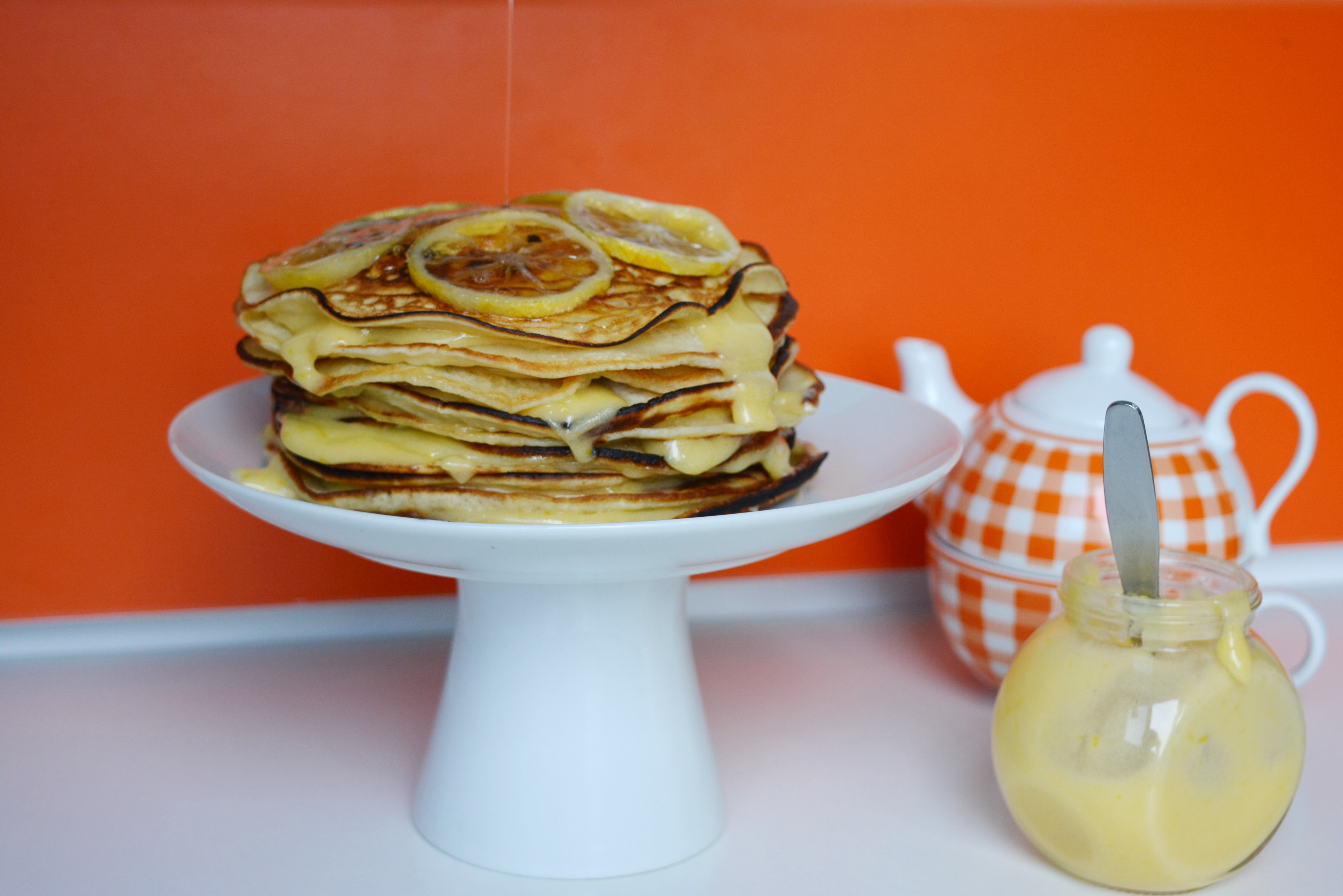 Pancakes cu crema de lamaie