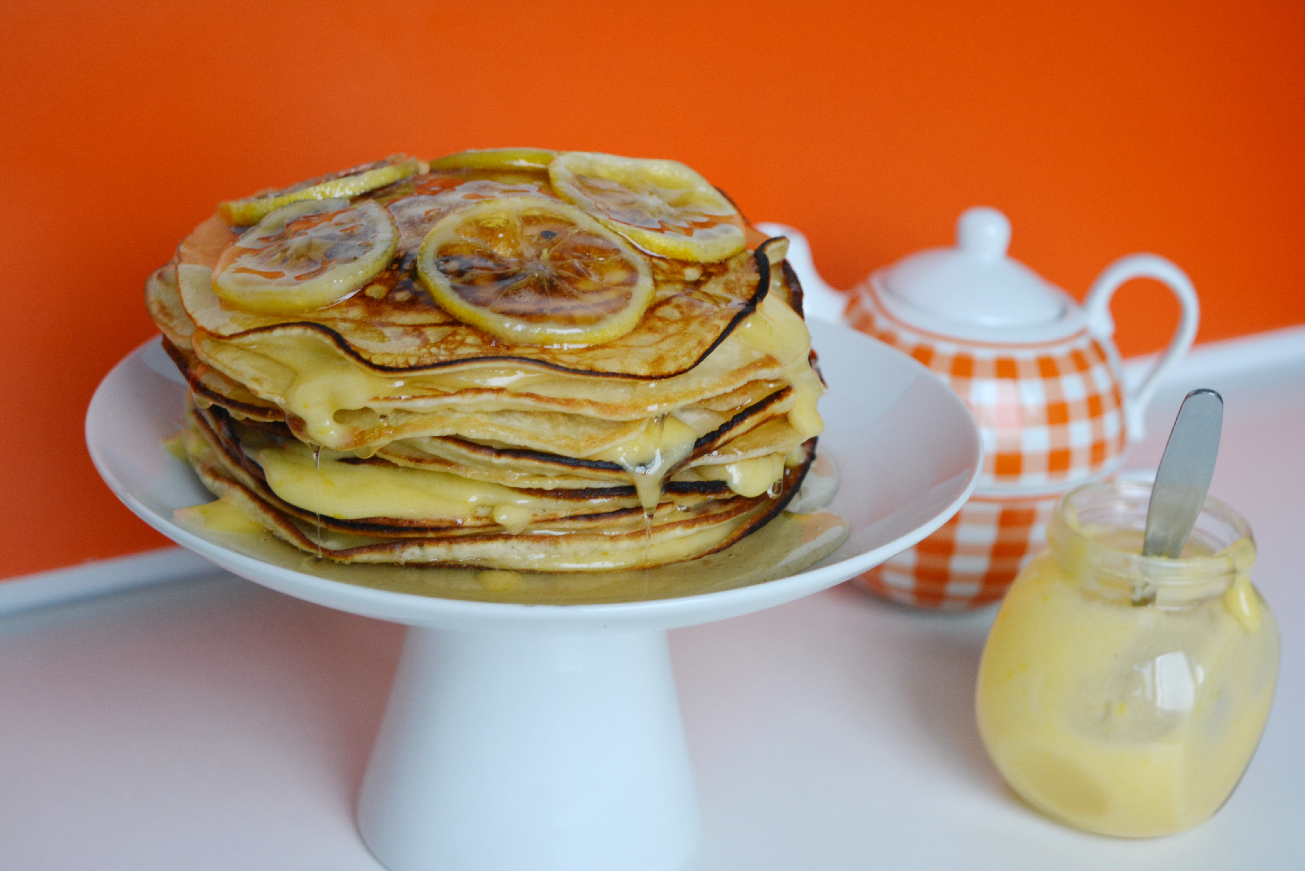 Pancakes cu crema de lamaie