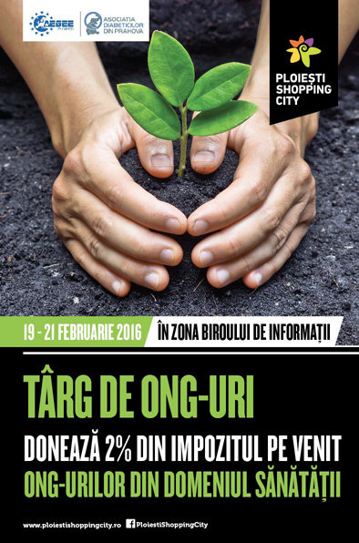 Targ de ONG-uri din domeniul sanatatii in acest weekend  la Ploiesti Shopping City