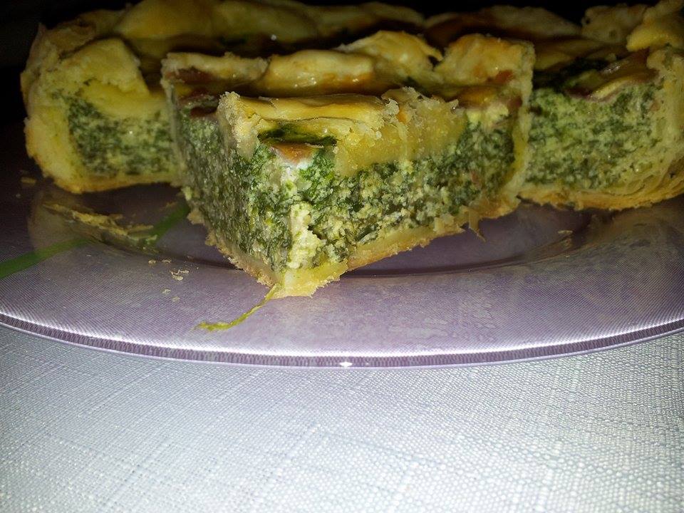 Tarta cu spanac si branza