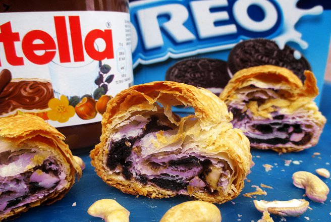 Foietaj cu Nutella, Oreo si caju