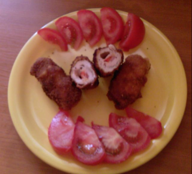 Gordon bleu cu cascaval afumat