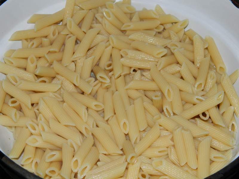 Penne cu ton si ciuperci