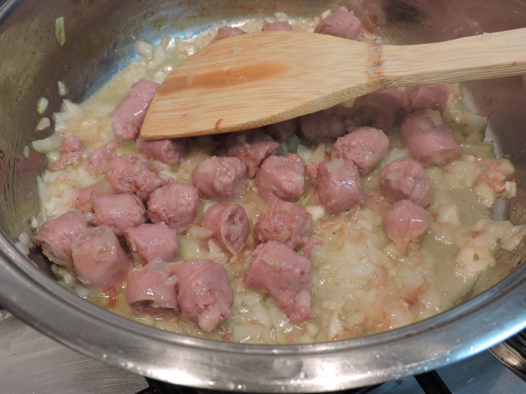 Risotto cu ciuperci si carnati proaspeti