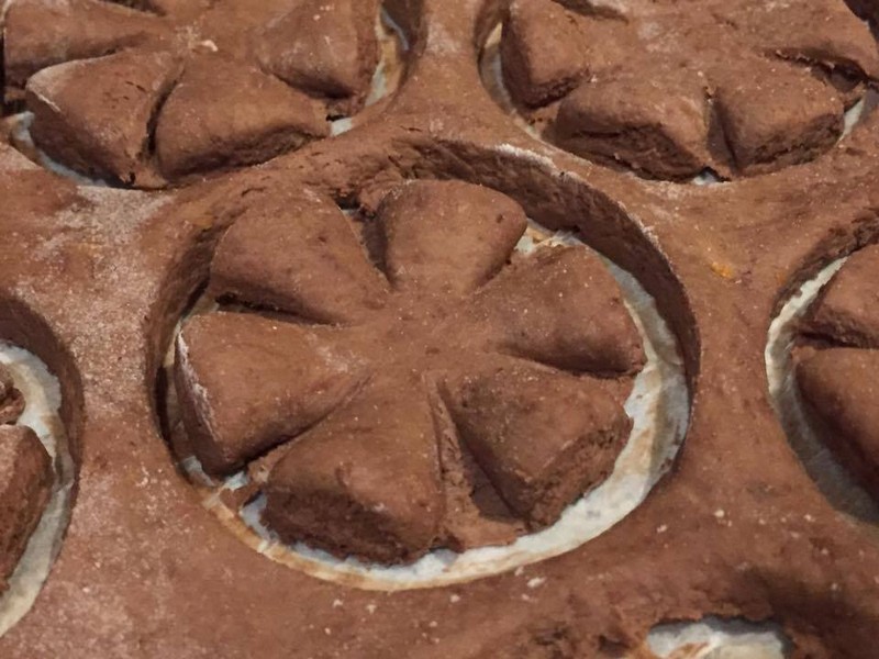 Crostoli cu cacao si nutella