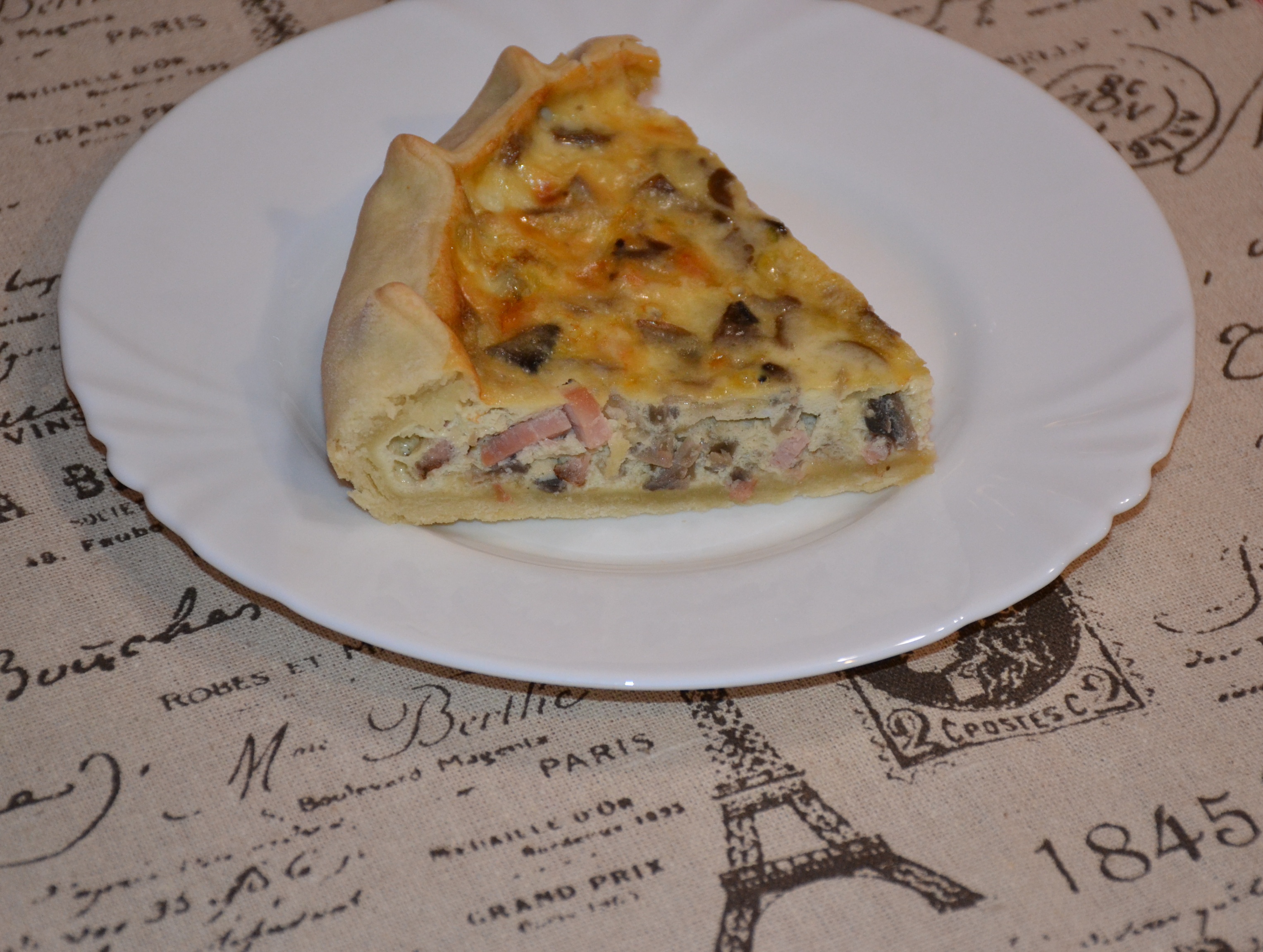 Quiche cu ciuperci