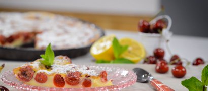 Desert clafoutis cu cirese