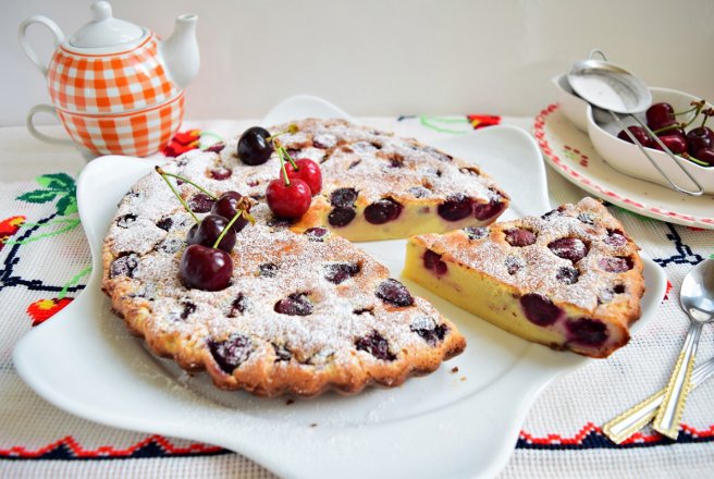 Desert clafoutis cu cirese