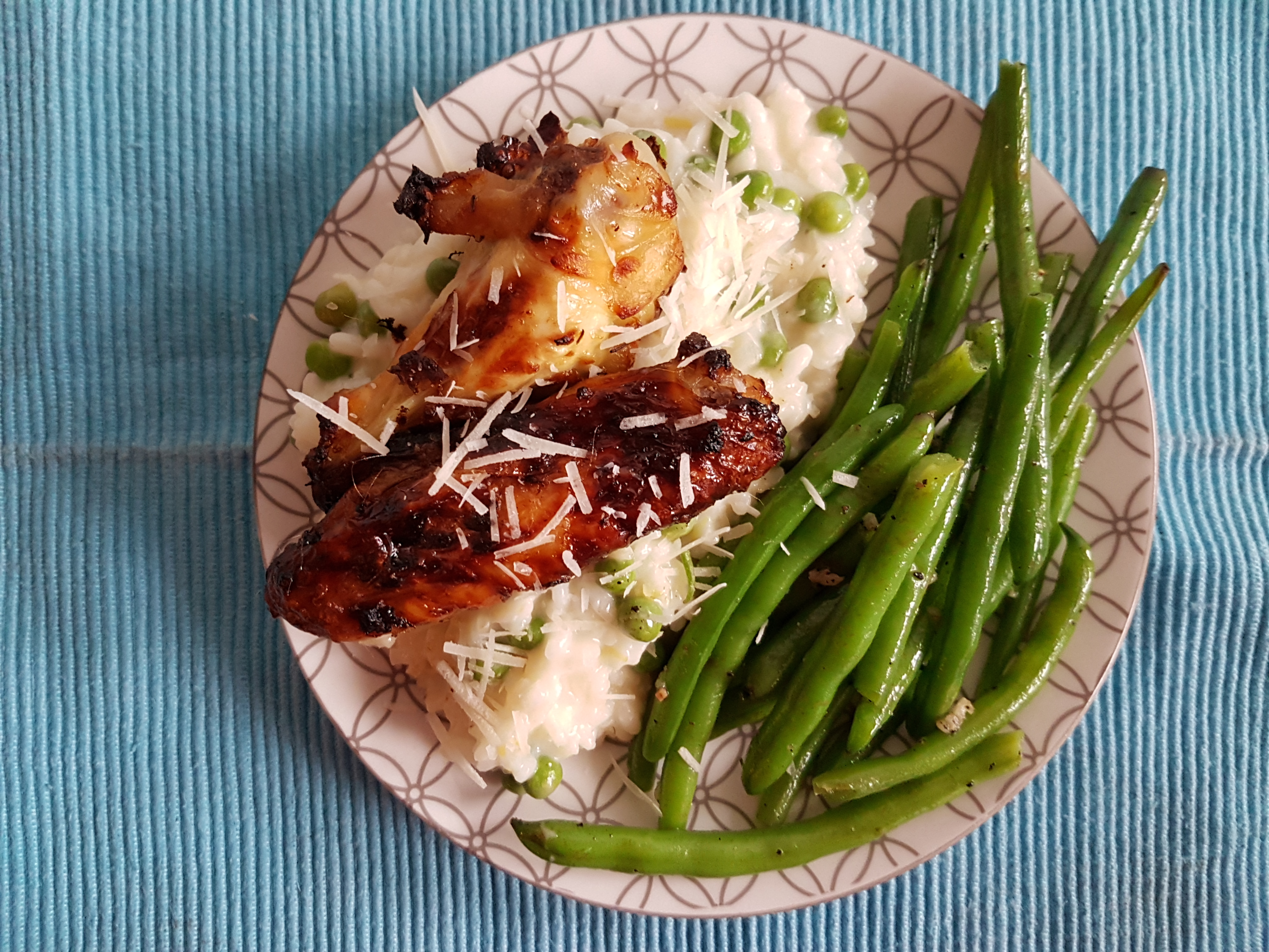 Risotto cu lamaie si aripioare marinate