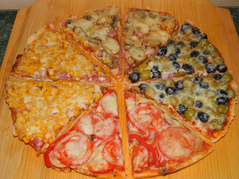 Pizza patru in una