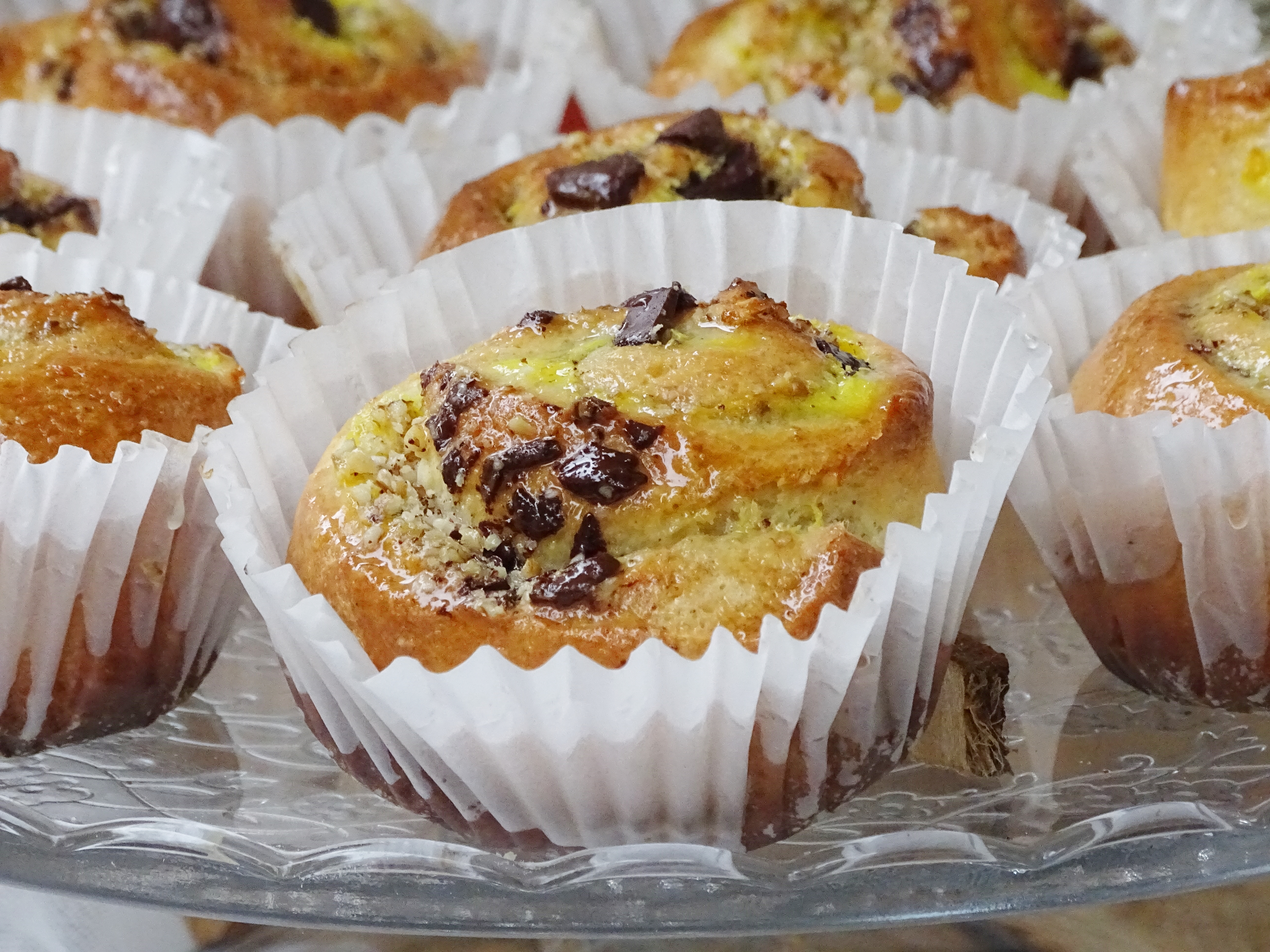 Desert brioche cu crema de vanilie nuca si ciocolata