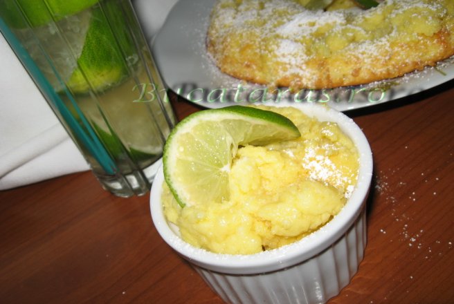 Lime & cheese pudding