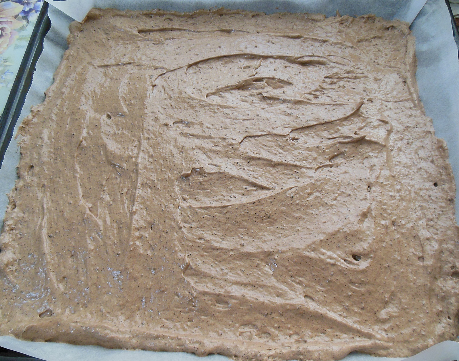 Desert prajitura cu foi caramel, cu blat de cacao si crema de lamaie