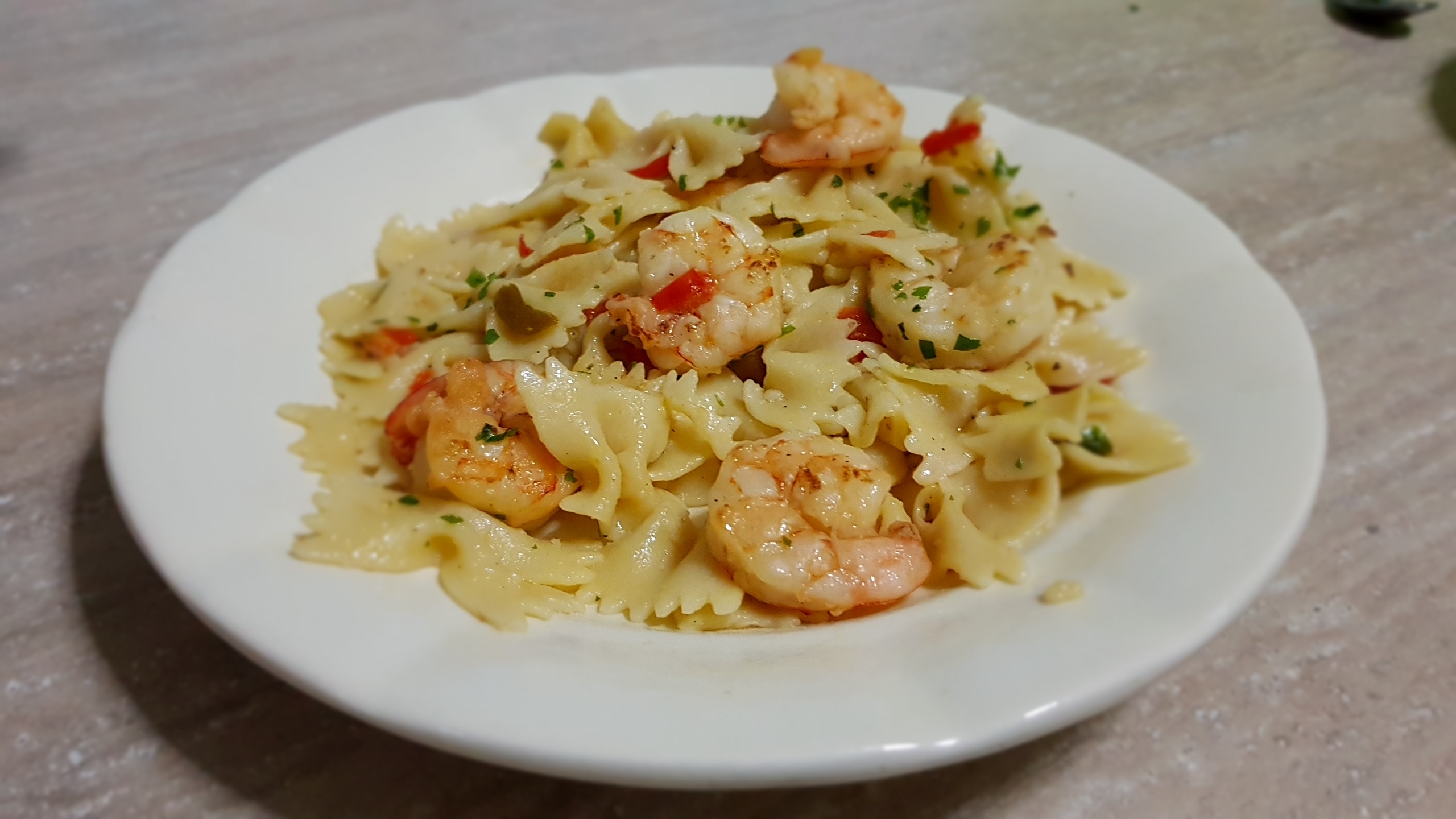 Farfalle cu creveti