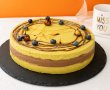 Desert tort cu mousse de mango si ciocolata-16