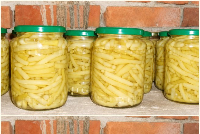 Fasole pastai, conservata pentru iarna