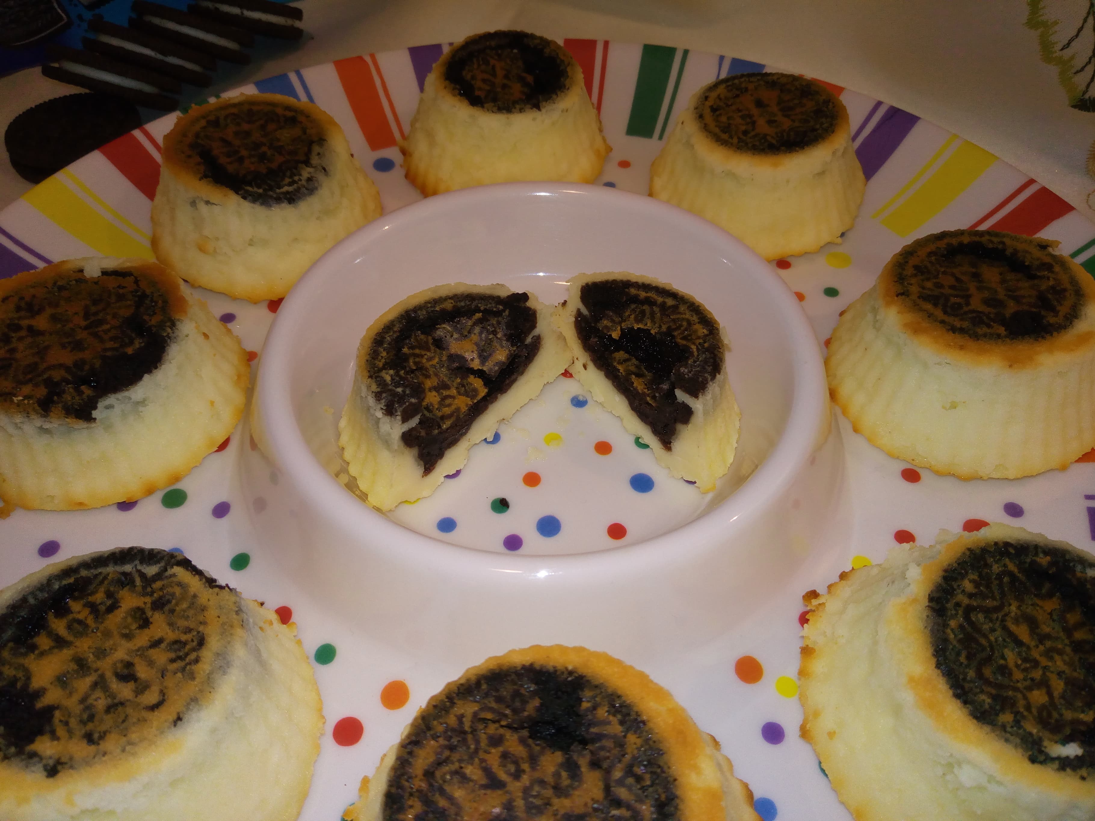 Mini cheesecake cu oreo