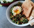 Shakshuka (tocanita nord-africana) cu spanac, linte si branza Feta-1