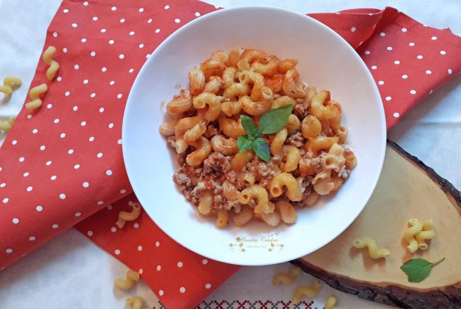 Melcisori cu carne si sos cu busuioc si oregano