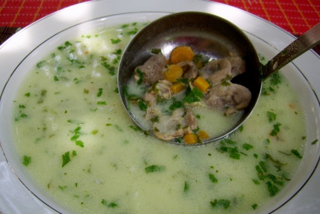 Ciorba de pipote a la grec