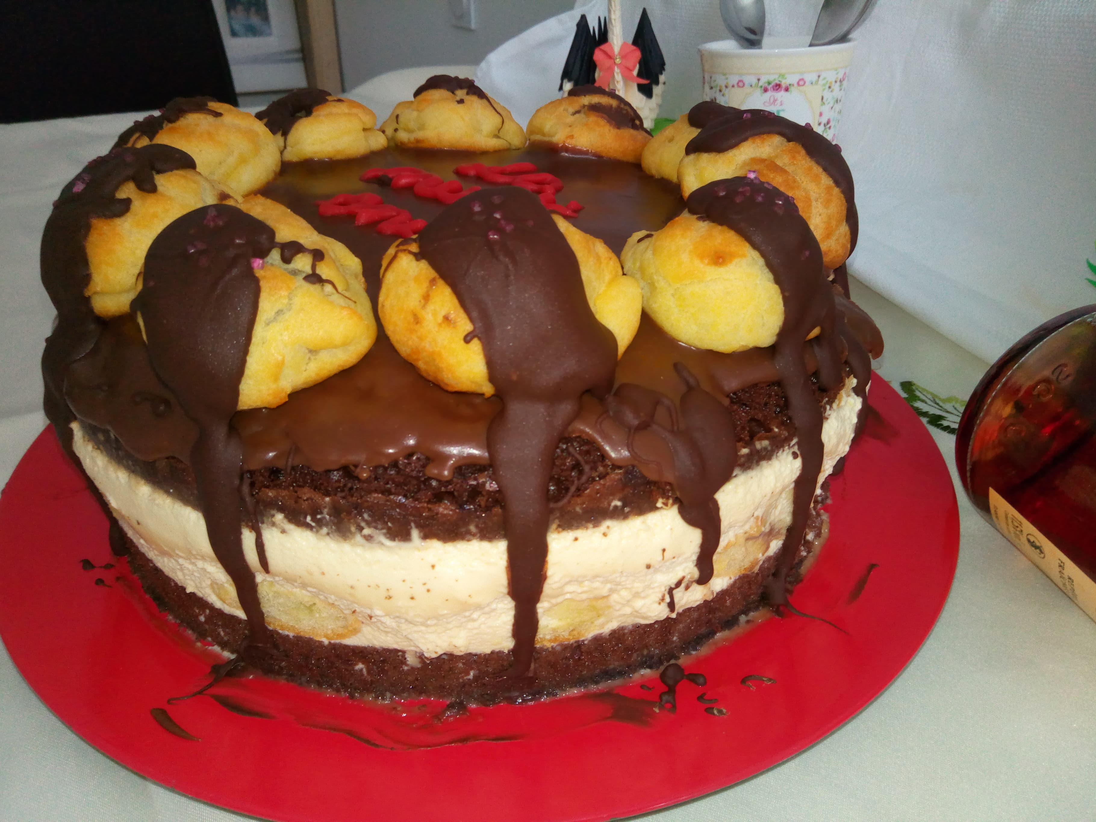 Desert tort profiterol