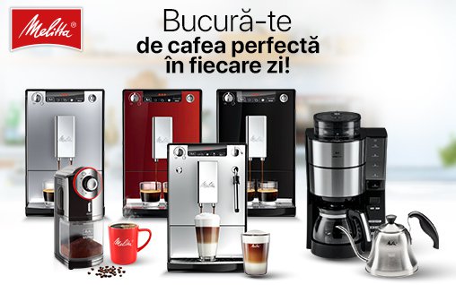 Melitta pune un zambet pe chipul tau! Castiga un espressor Melitta Caffeo Solo and Perfect Milk care sa iti inveseleasca fiecare zi