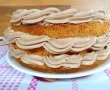 Desert tort cu blat de vanilie si crema de ciocolata-8