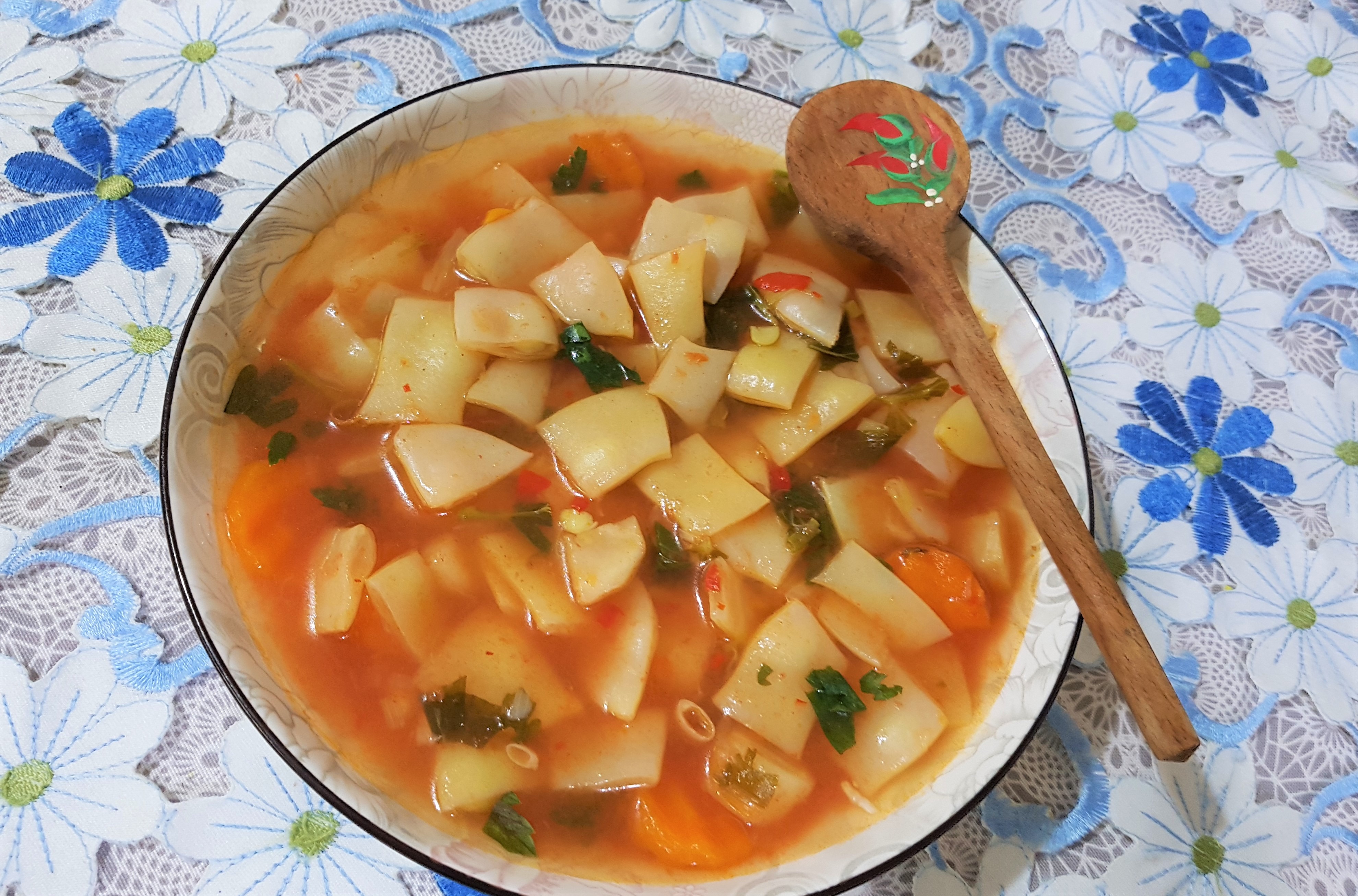 Ciorba de pastai fasole galbena lata