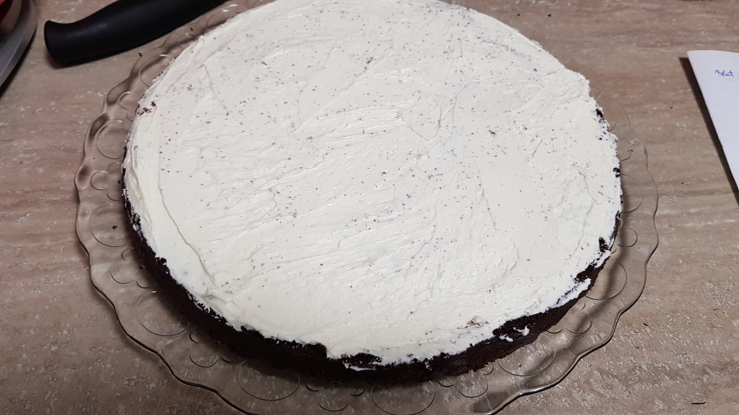 Desert tort de ciocolata cu crema de mascarpone