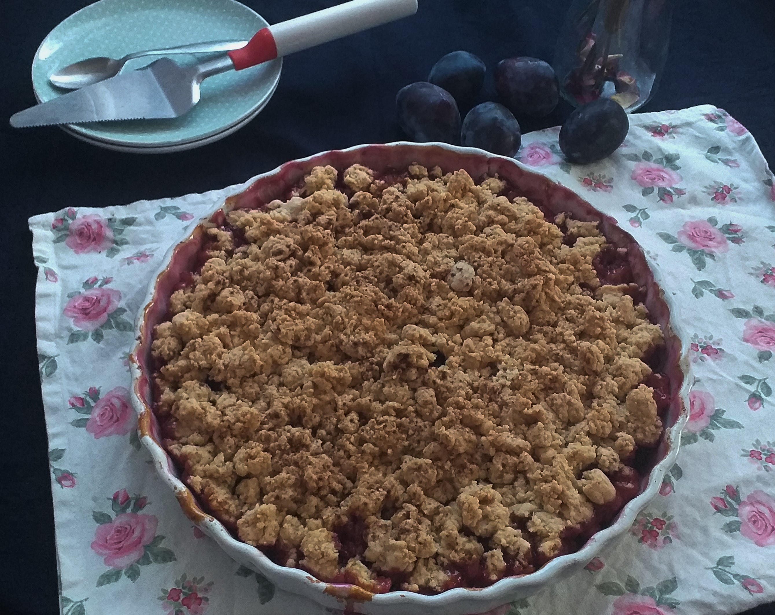 Desert crumble cu prune