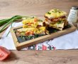 Sandwich-uri gratinate cu oua si cascaval-6