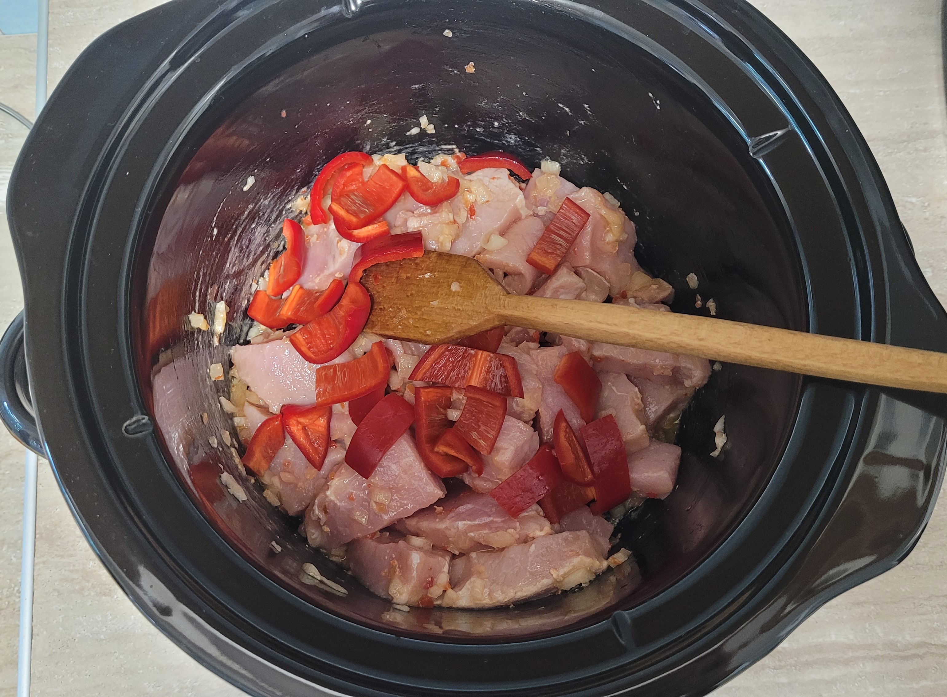 Cotlet de porc cu legume la slow cooker Crock Pot