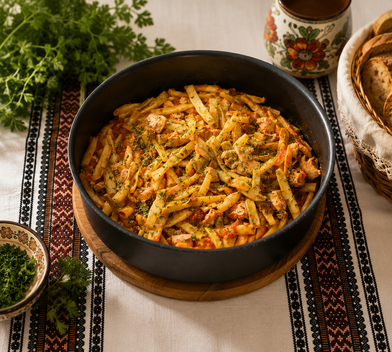 Reteta simpla si gustoasa de pastai cu carne de pui