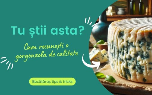 Cum recunoști o branză gorgonzola de calitate. Care este semnul ce diferențiază produsele!