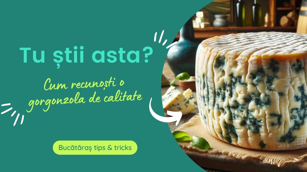 Cum recunoști o branză gorgonzola de calitate. Care este semnul ce diferențiază produsele!