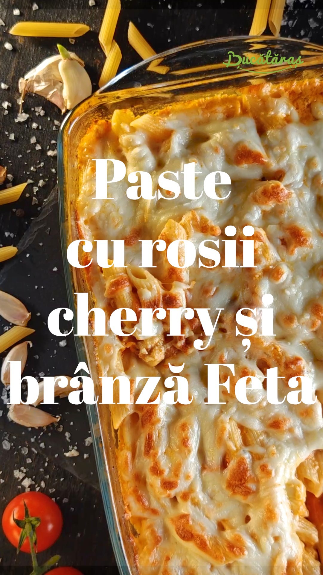 Paste cremoase cu feta și roșii cherry – Rețeta care te va cuceri