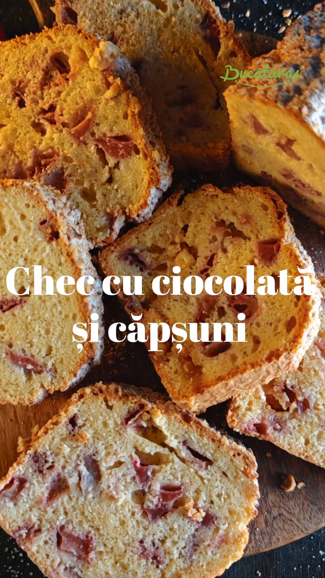 Chec cu căpșuni și ciocolată albă - Desertul pufos și aromat