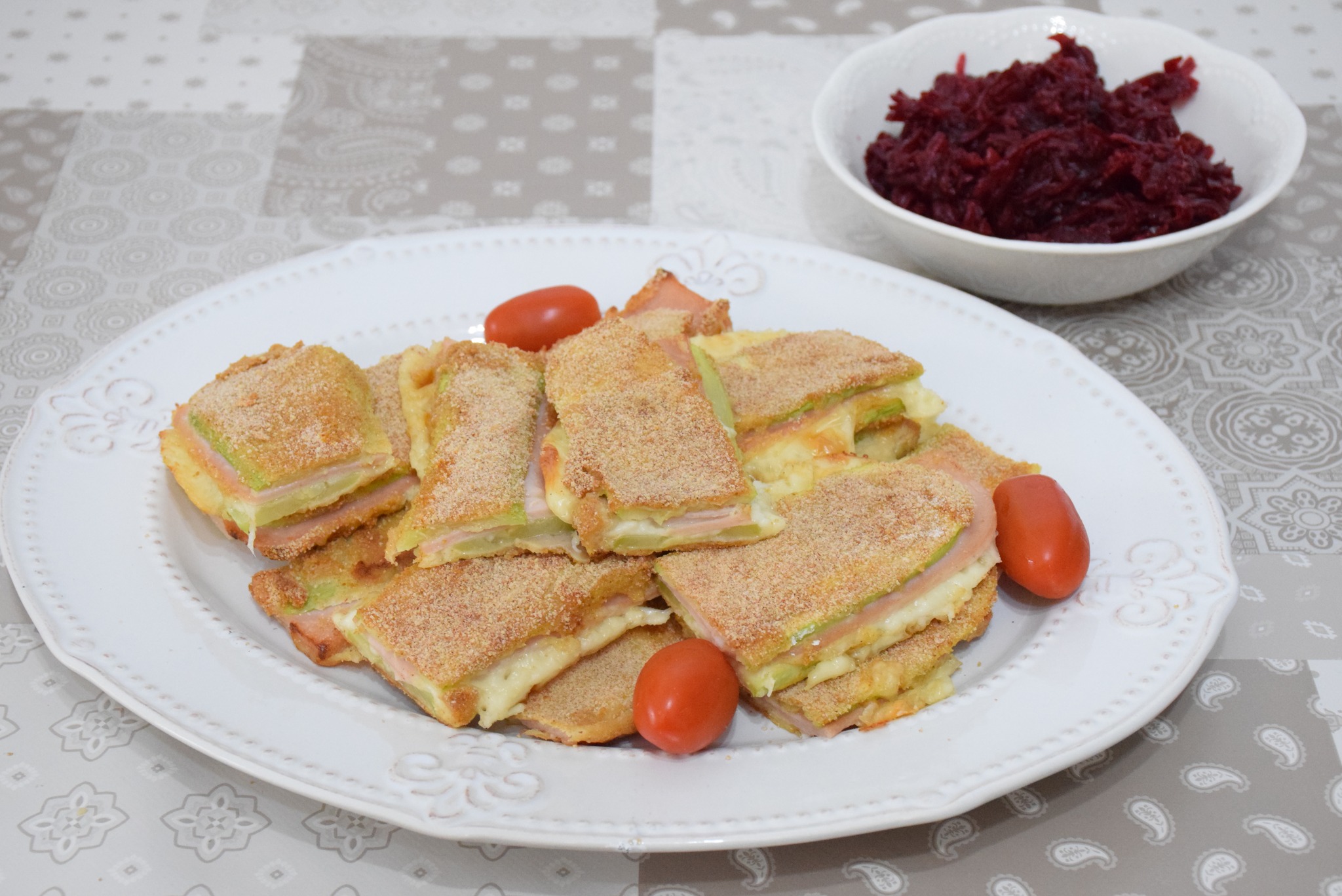 Cordon bleu cu dovlecei la cuptor - Reteta gustoasa si rapida